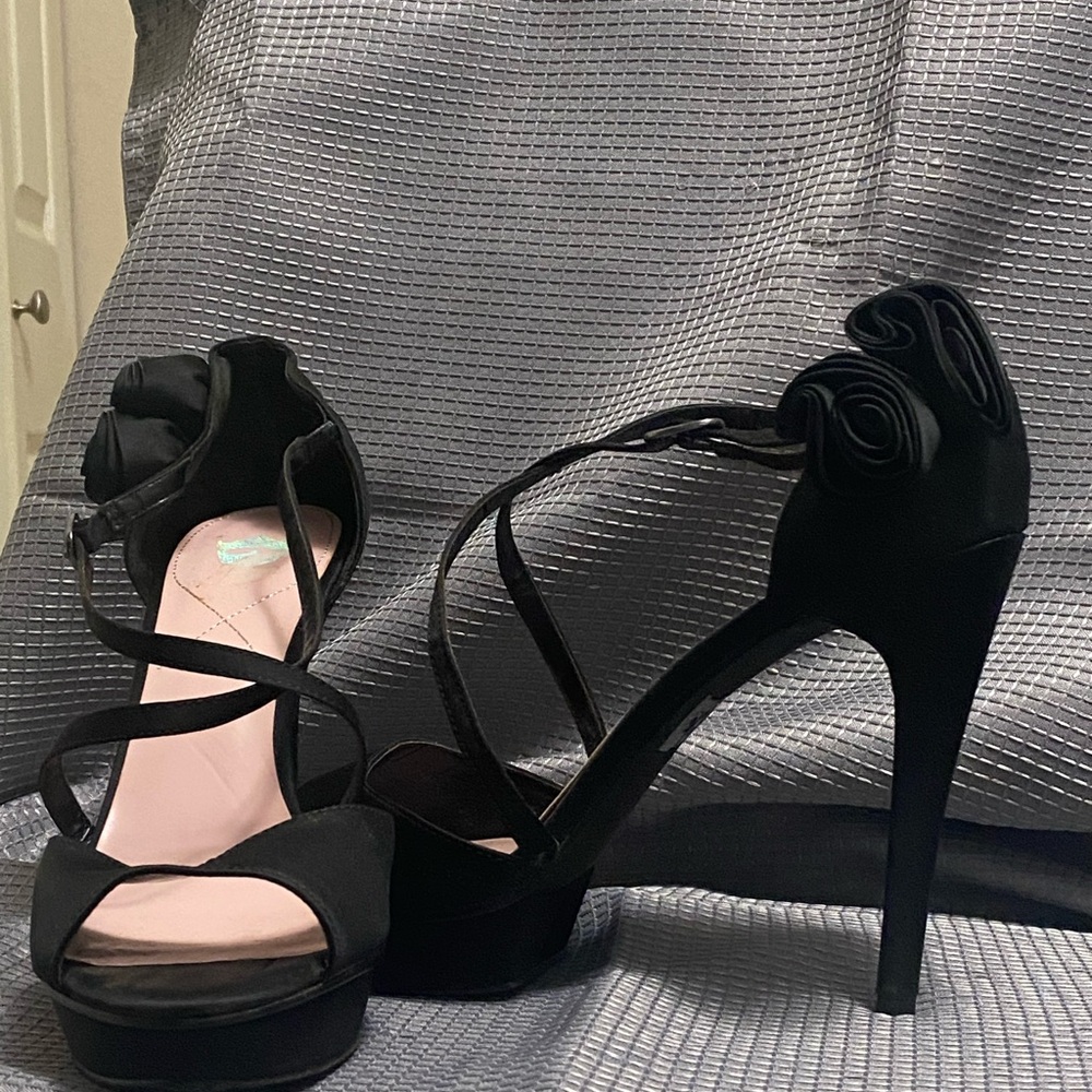 Elegant Black Women's High Heel Shoes